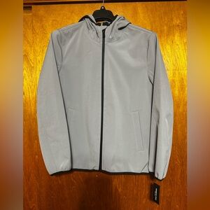 Kenneth Cole Men's Light Gray Windbreaker